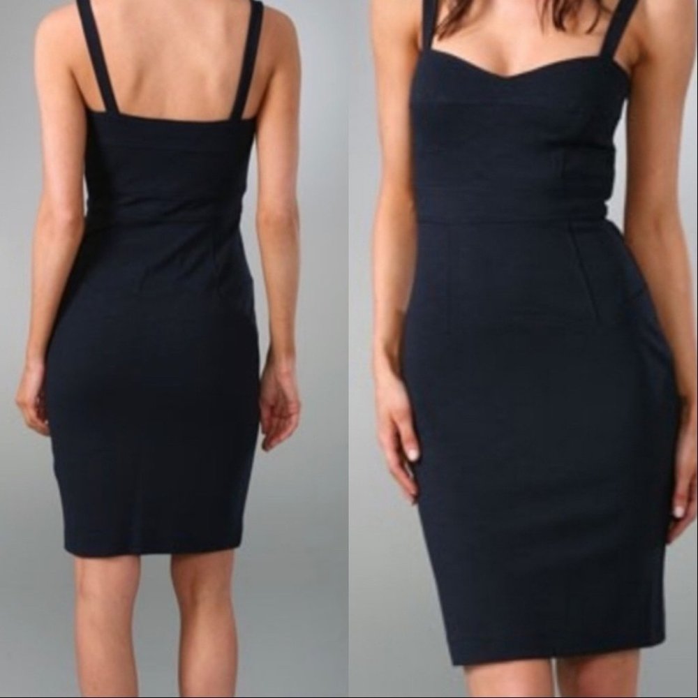 Diane von Furstenberg Slippery Dress Navy Size 8